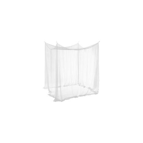 Moustiquaire de lit double 190x210x240cm – 100% polyester blanc – 4 ouvertures pour protection efficace contre les insectes (1/5)