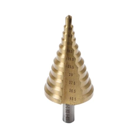 Broca escalonada BGS Technic nitruro de titanio 10 mm
