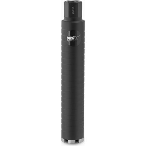 Couronne diamant pour carotteuse diamètre 62 mm 380 mm 95 hrb acier diamant noir