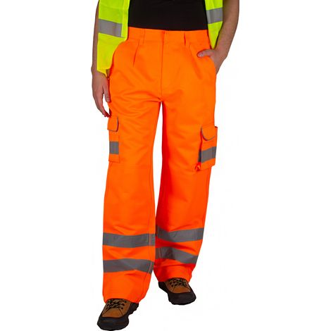 Arbeitshosen in Hüftlänge, Herren-Arbeitshosen, Warnhosen, BHP 40-Gürtel, 96/100 cm Schutzhosen