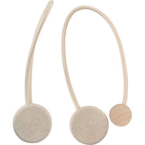 Lot de 2 embrasses magnétiques pour rideaux - Pour maison, bureau, dortoir (1/5)