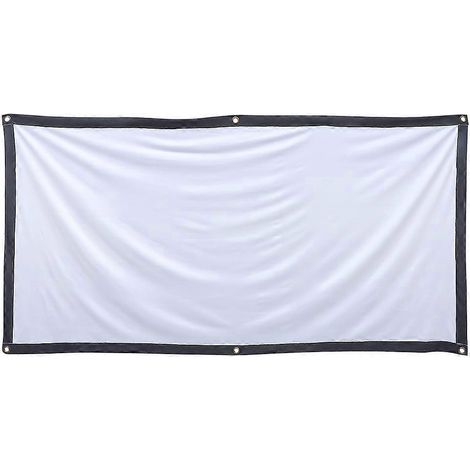 1 écran de projection pliable de 70 pouces-159X90X0.3CM (1/4)