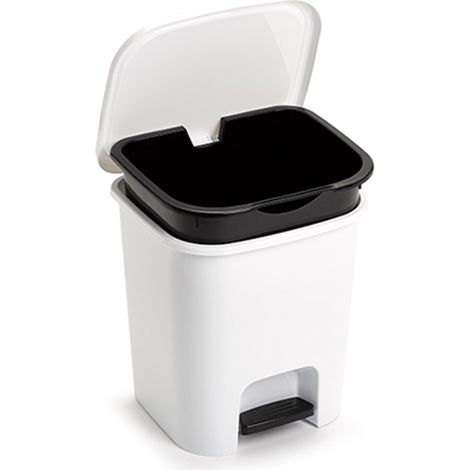 CUBO PEDAL CUBE 7,5 L BLANCO PLASTICFORTE