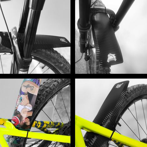 Garde-boue de vélo de montagne, 1 pièce, garde-boue avant et arrière Compatible avec sangles de fixation, accessoires (1/5)