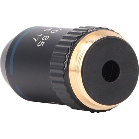 Objectif Achromatique Microscope 60X Laiton pour Laboratoire Biologie, Diamètre 20.2mm (1/5)