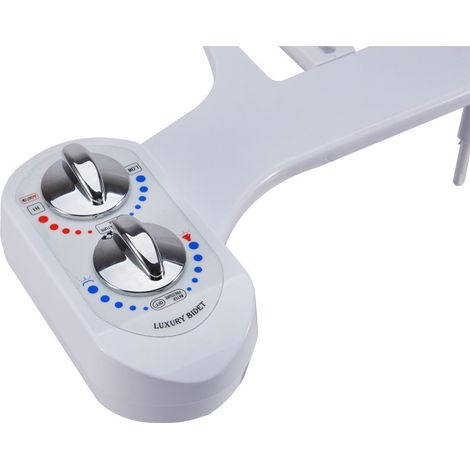 Accessoire pour abattant de WC ,douchette bidet nettoie les zones avant et arrière dispositif de nettoyage pratique — raccord 3/8". (1/5)