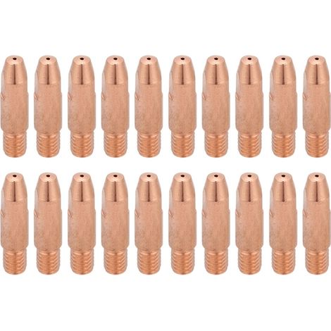 Beyamis 20 embouts de contact en cuivre M6 pour torche de soudage MIG/MAG Binzel 24KD (0,8 mm) (1/5)