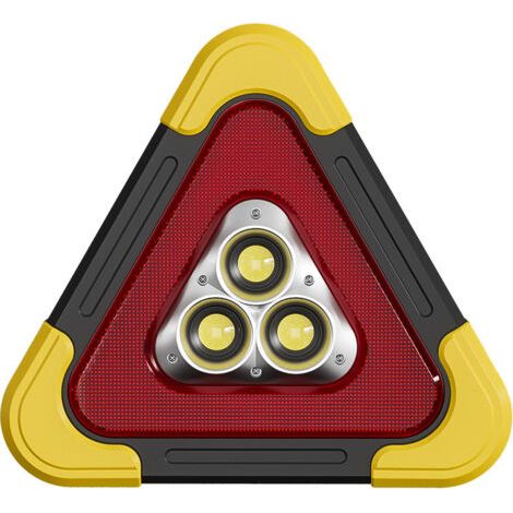 QORVA-Signe D'avertissement Du Triangle Solaire Prudence Arrière Camions Sécurité Marqueur Pour De Plein Air Dirigé Voiture Urgence Triangles Triangulaire Matériau Réfléchissant En Pvc