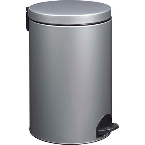 Poubelle à pédale - Sania 20 L gris métal - ROSSIGNOL