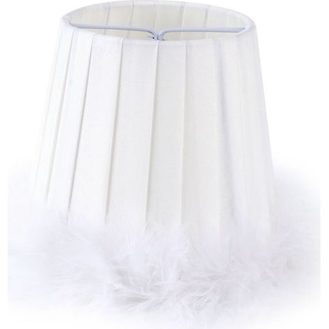Lustre en tissu à plumes, lampe suspendue, abat-jour, applique murale pour maison, hôtel (1/5)