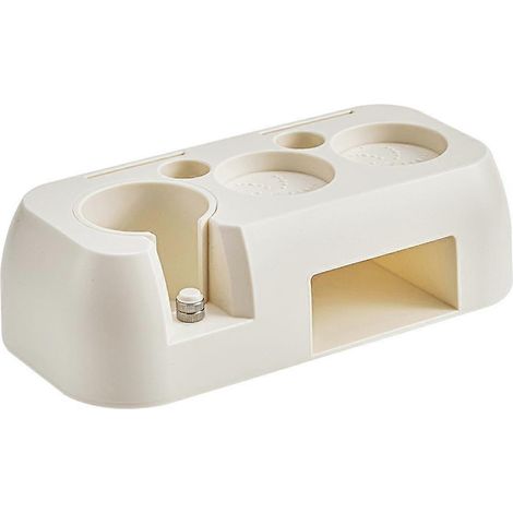 Station de tassage pour espresso, boîte de rangement pour tasseur à café espresso de 51 mm et 58 mm, distributeur, blanc (1/5)