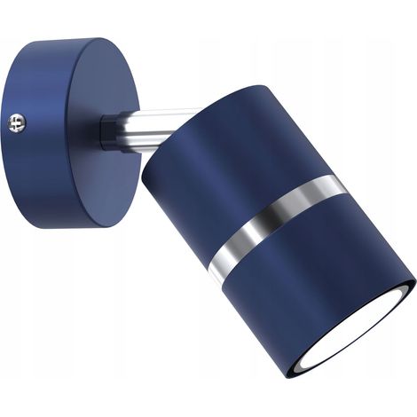 Applique murale réglable en métal – Spot orientable GU10 – Largeur 7 cm – Hauteur 15 cm – Pour salle de bain moderne