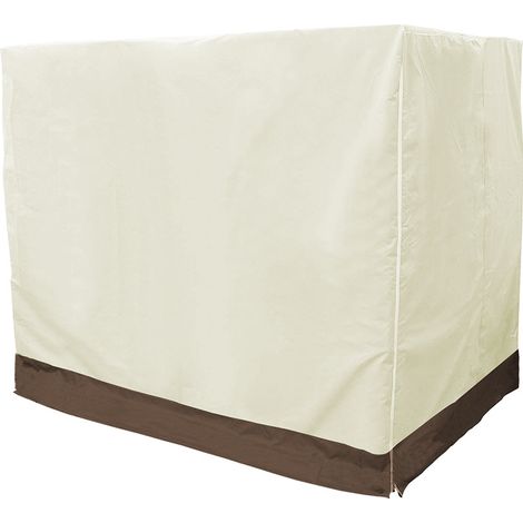 Gartenschaukelabdeckung, 420D Oxford wasserdichte Schaukelabdeckung Anti-UV-Schutzabdeckung Schaukelschutz, 220 x 125 x 170 cm