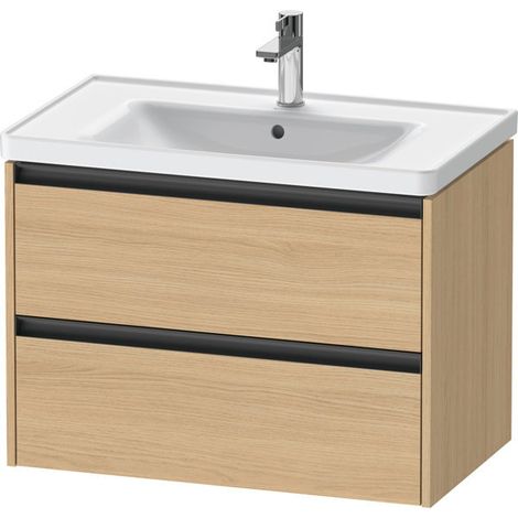 Duravit Ketho.2 Waschtischunterbau wandhängend, 2 Schubkästen, (1/2)