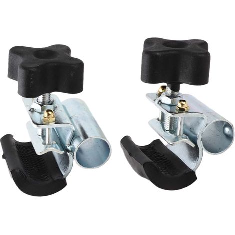 Lot de 2 supports de fixation pour table de fauteuil roulant, en acier inoxydable. (1/5)
