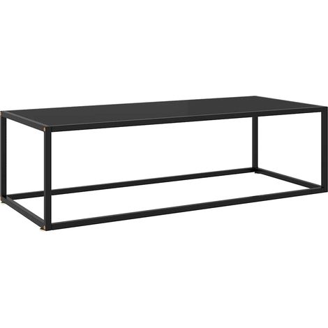 Couchtisch Schwarz mit Schwarzem Glas 120x50x35 cm vidaXL (1/5)