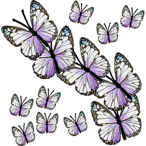 Décoration Artificielle Butterflyfield Série F Orchidée, Nuancier Luxe pour Mariage, Décor Table & Intérieur (Lot Accessoires Papillons) (1/4)