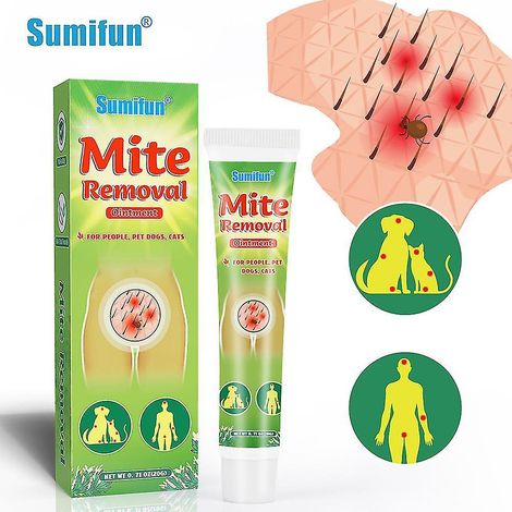 Crème anti-démangeaisons et anti-acariens pour animaux, pommade antibactérienne à action rapide, soin cutané apaisant pour chiens et chats