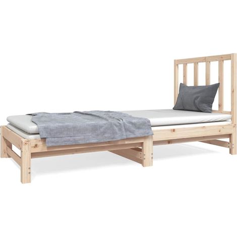 Maison Exclusive - Lit coulissant sans matelas 2x(90x190) cm (1/5)