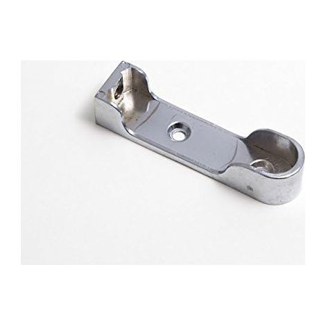 Lot de 24 douilles de fixation en chrome CP femelles ovales 75 mm de long tige 16 mm de diamètre. (1/2)