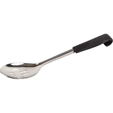 Cuillère de service perforée manche noir 34 cm - VOGUE (1/5)
