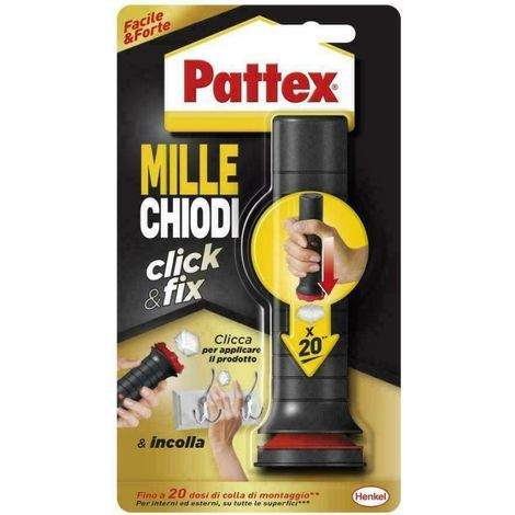Colle Instantanée Pattex Millechiodi Click & Fix 30g Universel