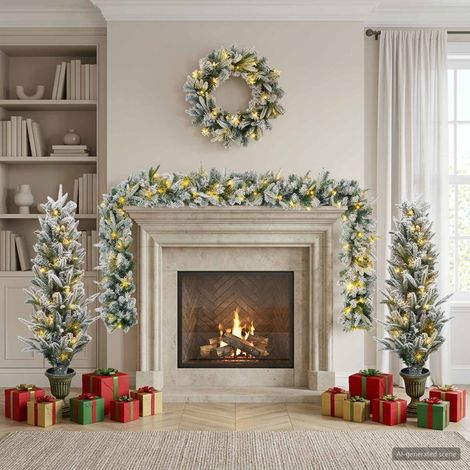 vidaXL Mini Árbol de Navidad 120 cm 175 LED Blanco Cálido PVC y PE (1/5)