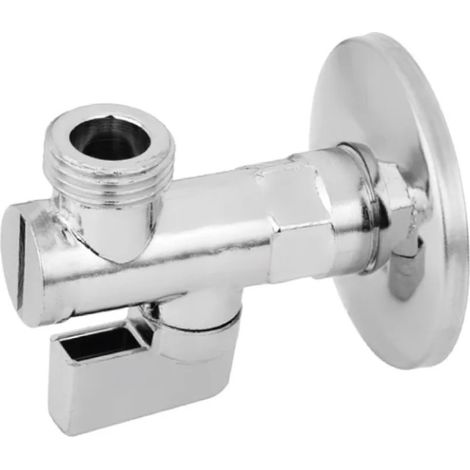 RUBINETTO SOTTOLAVABO A SFERA IN OTTONE CROMATO CON FILTRO E SNODO - 1/2X3/8 - AER