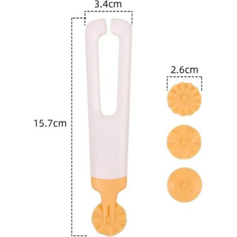 Outil de cuisson - 2pcs - Plastique - Jaune - Compatible lave-vaisselle (1/4)