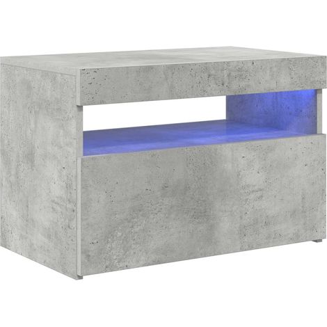 Maison Exclusive - TV-Schrank mit LED-Leuchten Betongrau 60x35x40 (1/5)