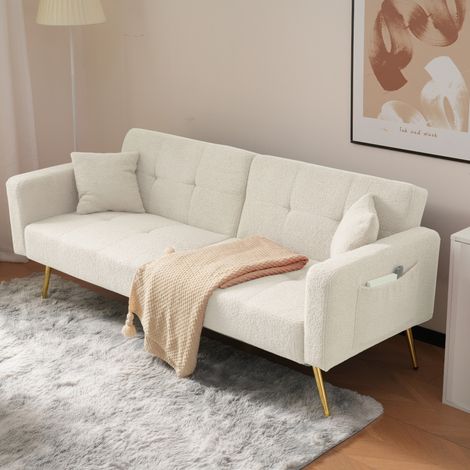 Sofá cama reclinable con bolsillos laterales OKMYHOME (1/5)