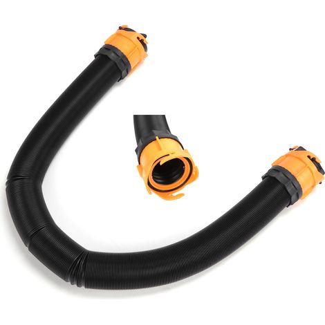 Tuyau d'égout de 4,5 m (15 pi) avec adaptateur pivotant, coude translucide et bouchons de rangement pour pièces de camping-cars (1/5)