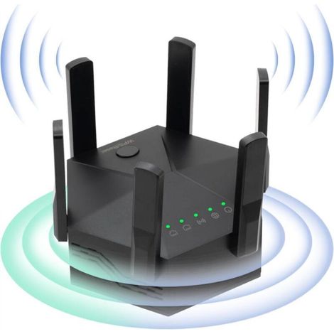 WiFi Signal Amplifier, Dual-Band 1200 Mbps WiFi Amplifier, Home Signal Booster for WiFi Extension (1/5)