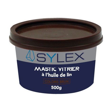 Mastic vitrier à l'huile de lin Conditionnement: 1KG - Couleur: BRUN