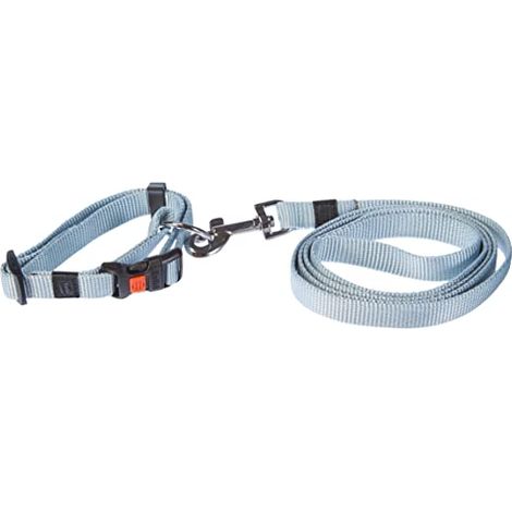 K Set per il collare e il cucciolo di Correa, blu 15mm 20-40 cm, 120 cm (1/4)