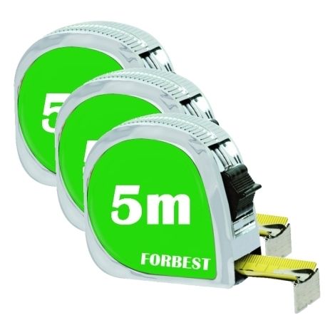 Flessometro/Metro autoretrattile 5m set 3 pezzi - OFFERTA