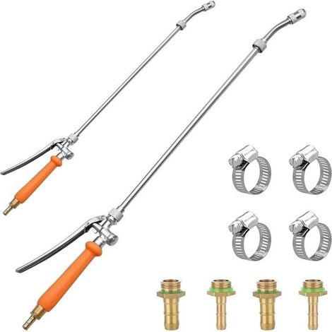 2er-Set Gartensprühgeräte, 29 Zoll, mit universellen Messing-Ersatzlanzen 3/8" und 1/4".
