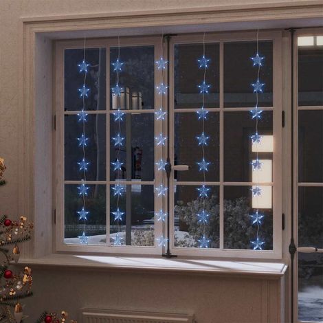vidaXL Cortina de luces estrellas 200 LEDs azul 8 funciones (1/5)