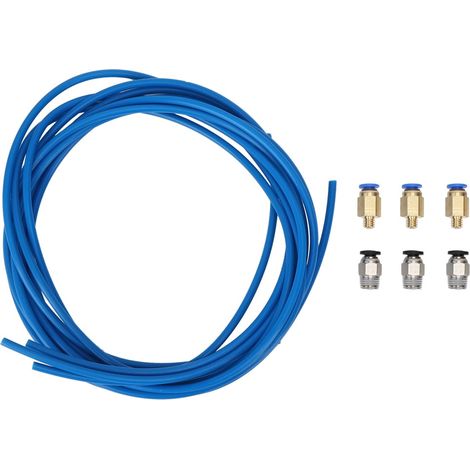 Zubehör für den 3D-Drucker: PC4-M6 (gelb) 3 + PC4-01 (M10 schwarz) 3 + blaue Düsen, 2 mm Innendurchmesser, 4 mm Außendurchmesser (für 1,75-mm-Filament) 3 (1/5)