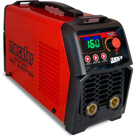 Poste à souder MMA + TIG LIFT Mecafer PINV 160 i - 160 A - Pince de masse + brosse marteau + masque écran soudure + pince porte éléctrode + malette de transport inclus - 461160 (1/5)