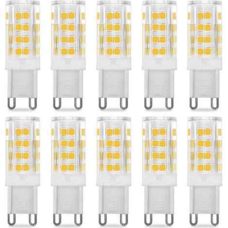 Ampoule LED G9 5W, Equivalent 40W , Blanc Chaud 3000k, 220-240V, 360° angle de faisceau, Pack de 10 (1/5)