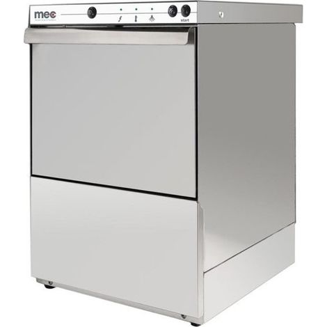 Lave-verres professionnel T350 compact 350x350mm 120s avec doseur rinçage - Mec