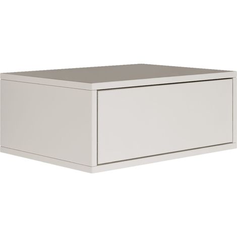 Selsey FRAMME – Comodino sospeso con cassetto – bianco – 50 cm