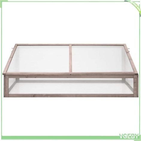 Serre en bois - FAFEICY - 362647 - Gris - 110 x 56 x 39 cm - Bois de sapin massif (1/5)