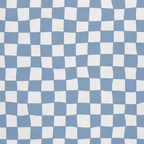 Outdoor Dekostoffe Oxford - Motiv Blaues Schachbrett (1/5)
