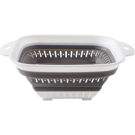 Panier de rangement cuisine pliable en silicone multifonctionnel pour fruits et légumes (1/5)