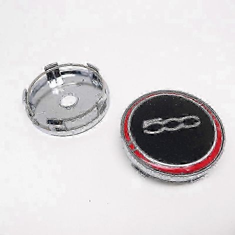 ZOTD -Jeu de 4 enjoliveurs de roue 60 mm, protection anti-poussière, emblème inclus, compatibles avec Fiat 500, Punto, Stilo, Bravo, Ducato, Freemont, 124 et 600 E. (1/4)