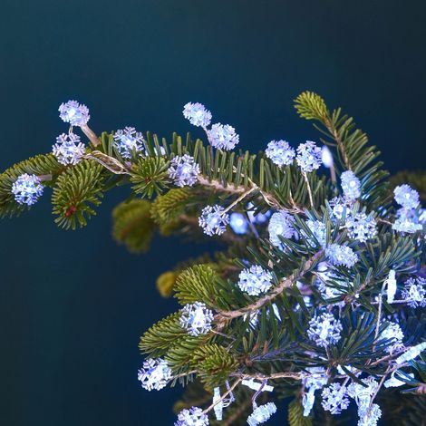 Guirlande lumineuse Micro-LED grappe flocons (1/3)