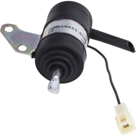 Decdeal Solénoïde arrêt carburant 16851-60014 pour Kubota BX2230D RTV900R RTV900T B7410D BX1500D BX1800D (1/4)