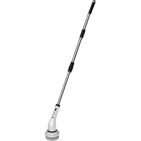 Brosse électrique de nettoyage pour sol, toilette, cuisine avec batterie lithium 18650 rechargeable intégrée